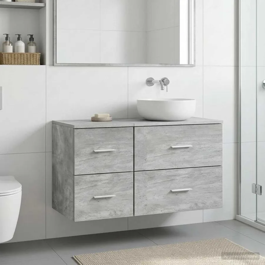 Meuble de Salle de Bain In-between Gris béton 30 x 41 x 50 cm - 3