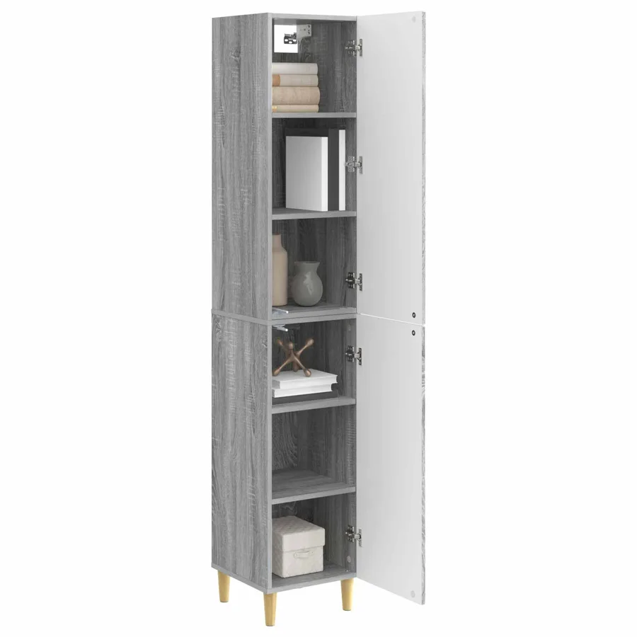 Ensemble de Meubles 2 pcs Sonoma gris Bois d'ingénierie - 3