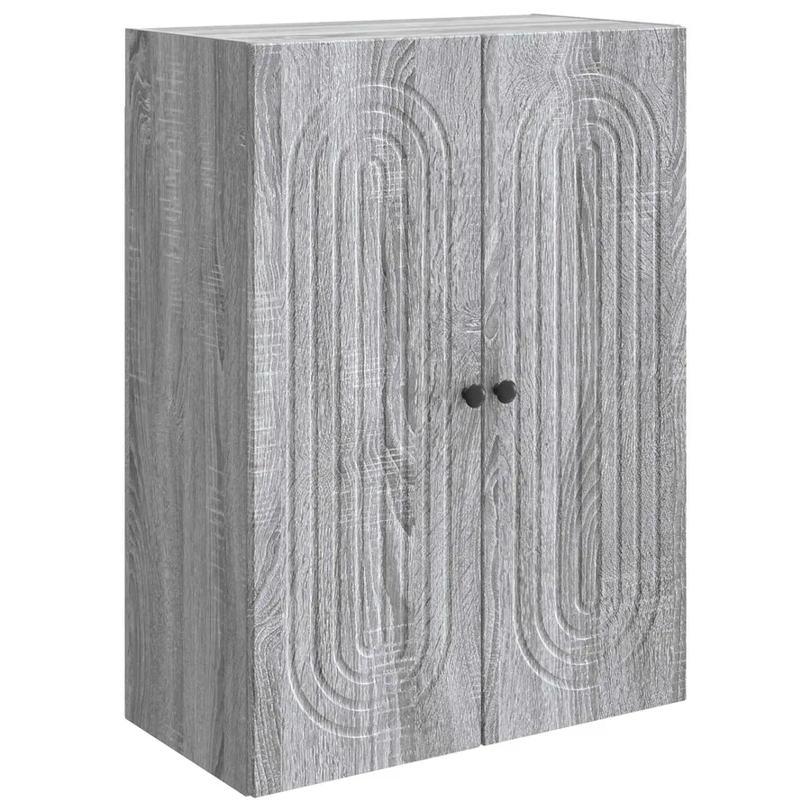 Armoire Murale Sonoma gris 66 x 34,5 x 90 cm Bois d'ingénierie - 2
