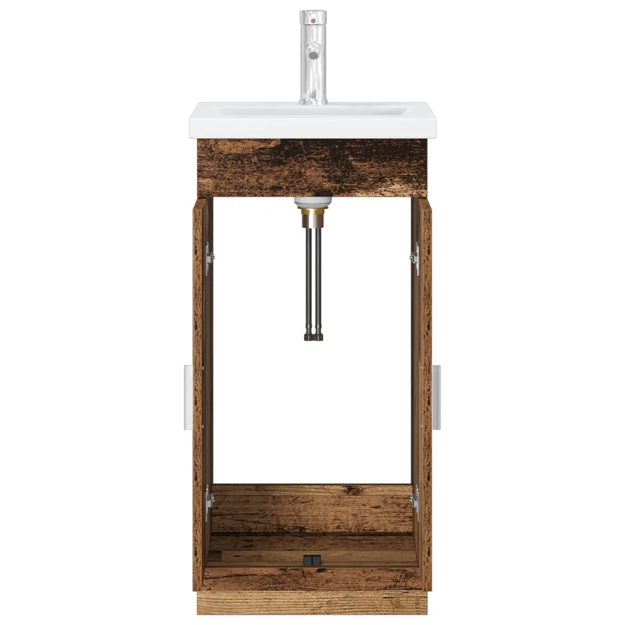 Meuble de salle de bain avec évier Bois ancien - 4