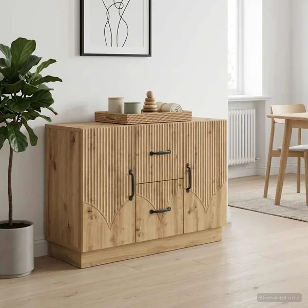 Buffet Chêne artisanal 89 x 34,5 x 57 cm Bois d'ingénierie