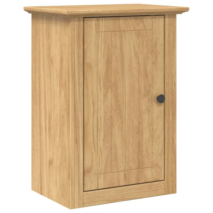 Armoire murale de salle de bain avec stockage BODO Marron miel - 2