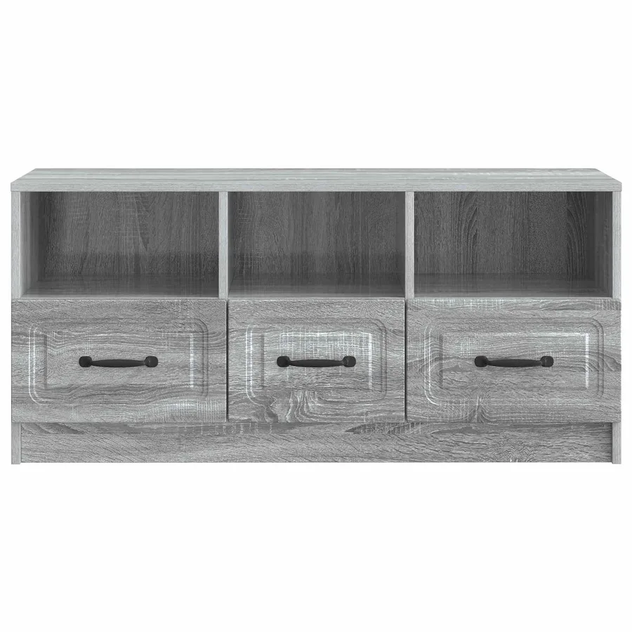 Meuble TV Sonoma gris 102 x 34,5 x 47 cm Bois d'ingénierie - 6