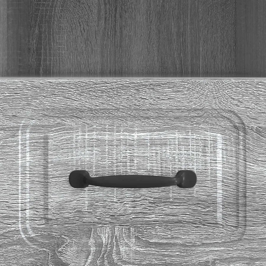 Meuble TV Sonoma gris 102 x 34,5 x 47 cm Bois d'ingénierie - 8