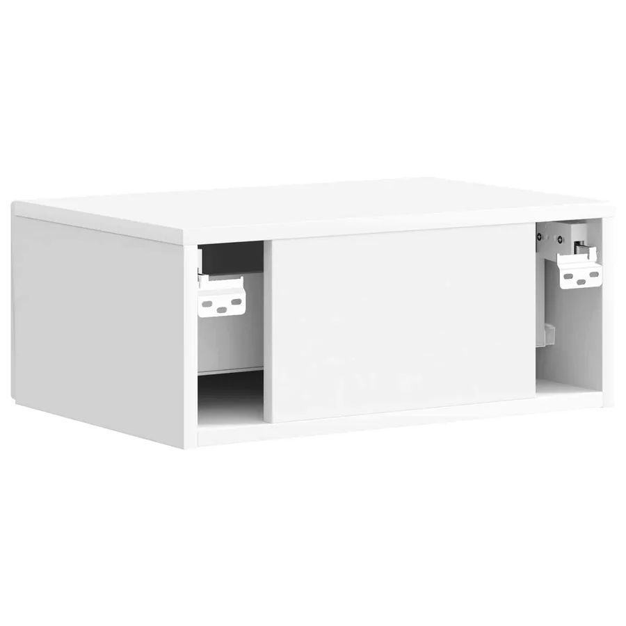 Cabinet de chevet 2 pcs Blanc brillant 49 x 34,5 x 20 cm - 9