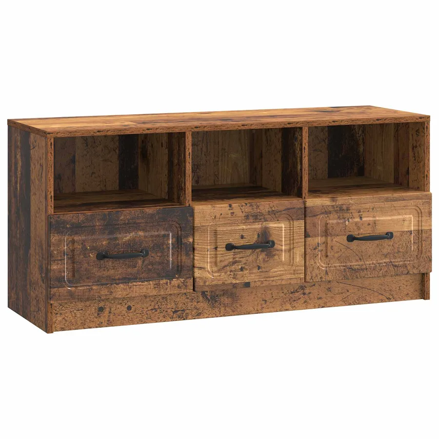 Meuble TV Bois ancien 102 x 34,5 x 47 cm Bois d'ingénierie - 2