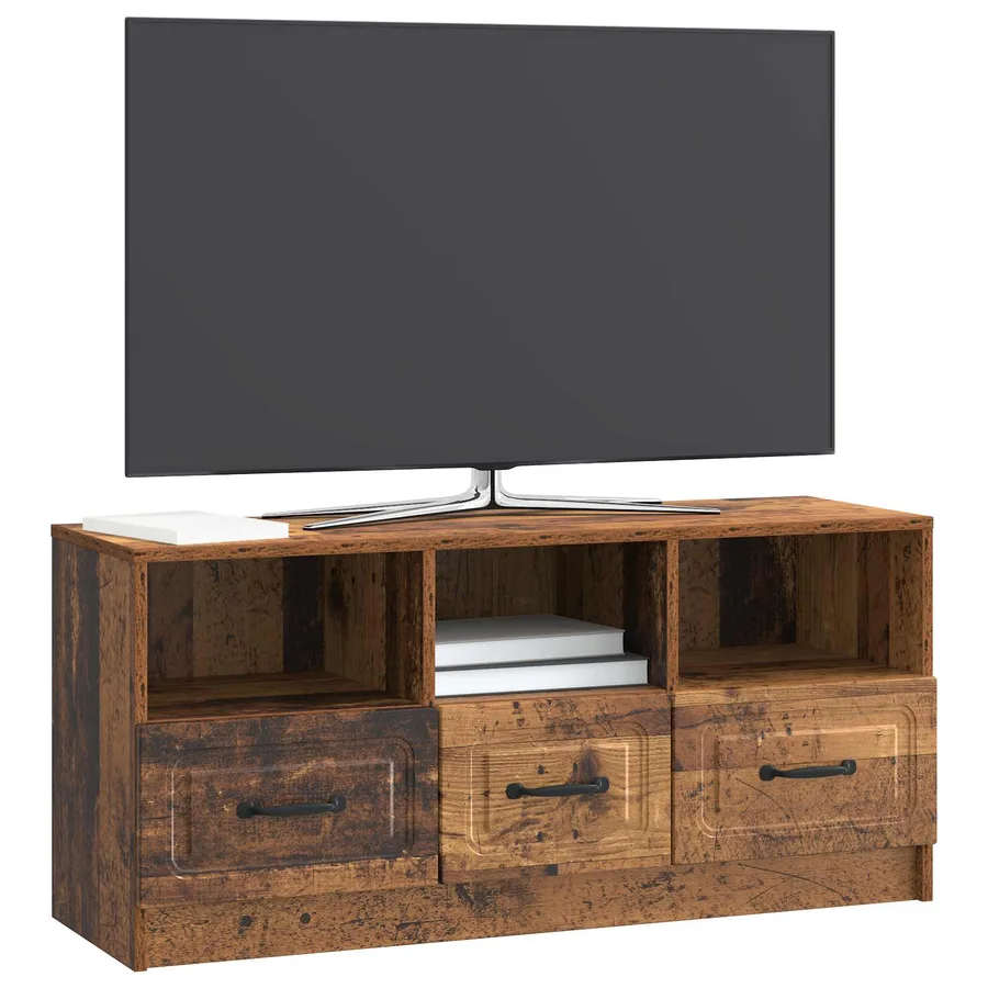Meuble TV Bois ancien 102 x 34,5 x 47 cm Bois d'ingénierie - 3