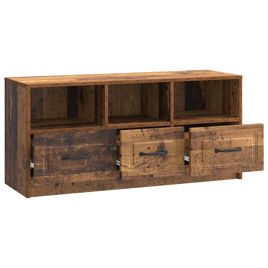 Meuble TV Bois ancien 102 x 34,5 x 47 cm Bois d'ingénierie - 5