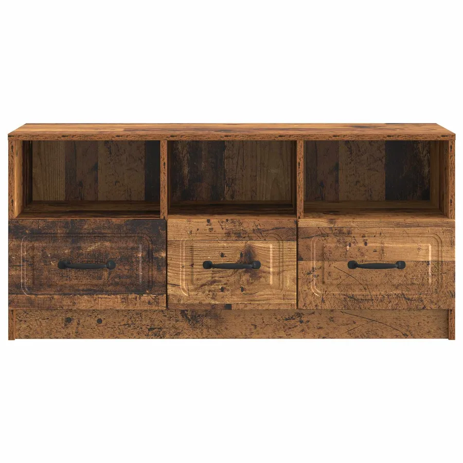 Meuble TV Bois ancien 102 x 34,5 x 47 cm Bois d'ingénierie - 6