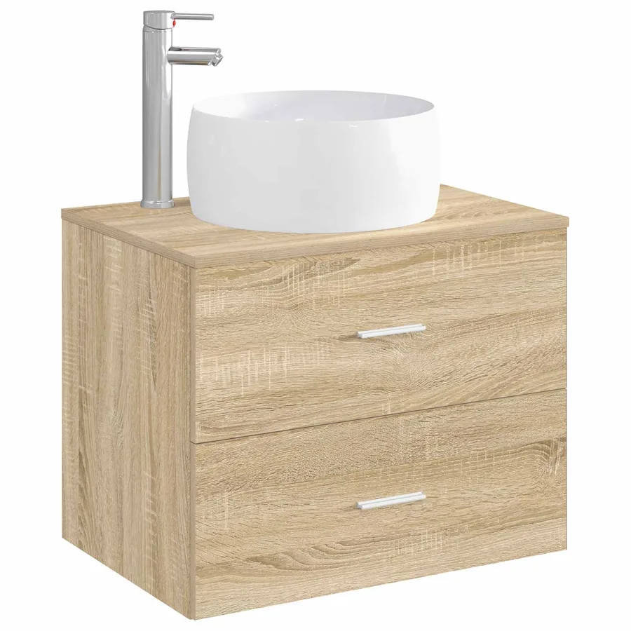 Lavabo de salle de bains Chrome 38,5 x 38,5 x 16 cm métal - 3