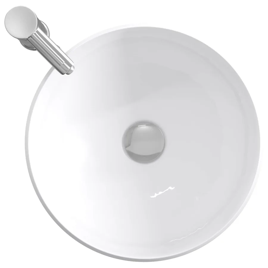 Lavabo de salle de bains Chrome 38,5 x 38,5 x 16 cm métal - 7