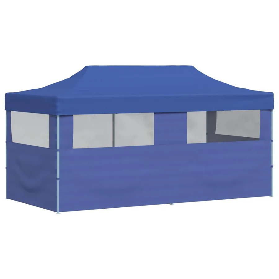 Tente de fête Bleu 291 x 580 x 315 cm Tissu Oxford - 7