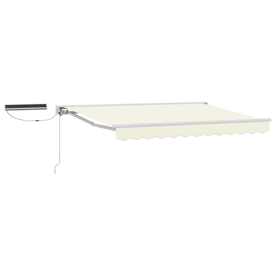 Auvent rétractable électrique Crème et Blanc 3,5 x 2 m - 2