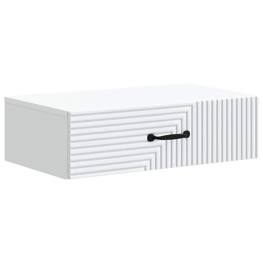 Table d'appoint murale Blanc 59 x 34,5 x 17 cm - 2