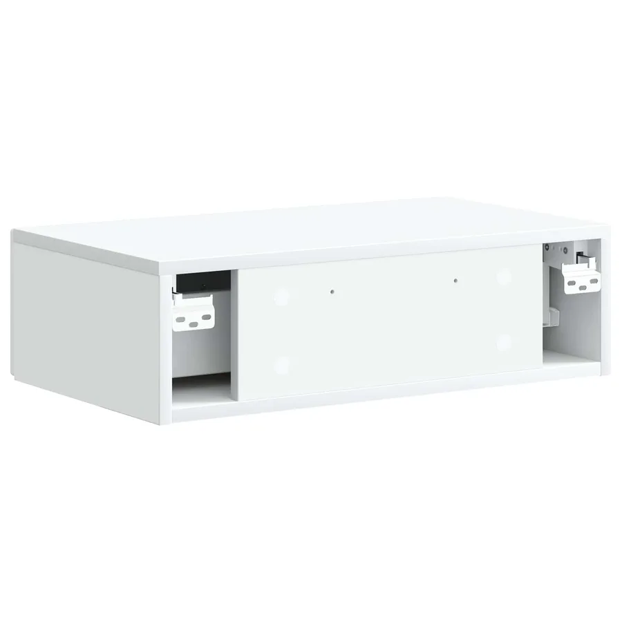 Table d'appoint murale Blanc 59 x 34,5 x 17 cm - 7