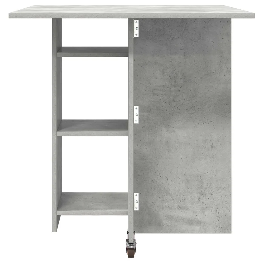 Table à dîner 115 x 70 x 75 cm Bois d'ingénierie Gris béton - 7