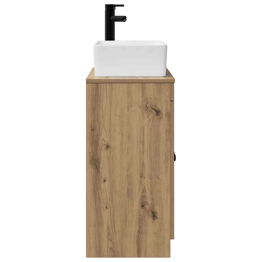 Meuble de salle de bain avec évier Chêne artisanal - 5
