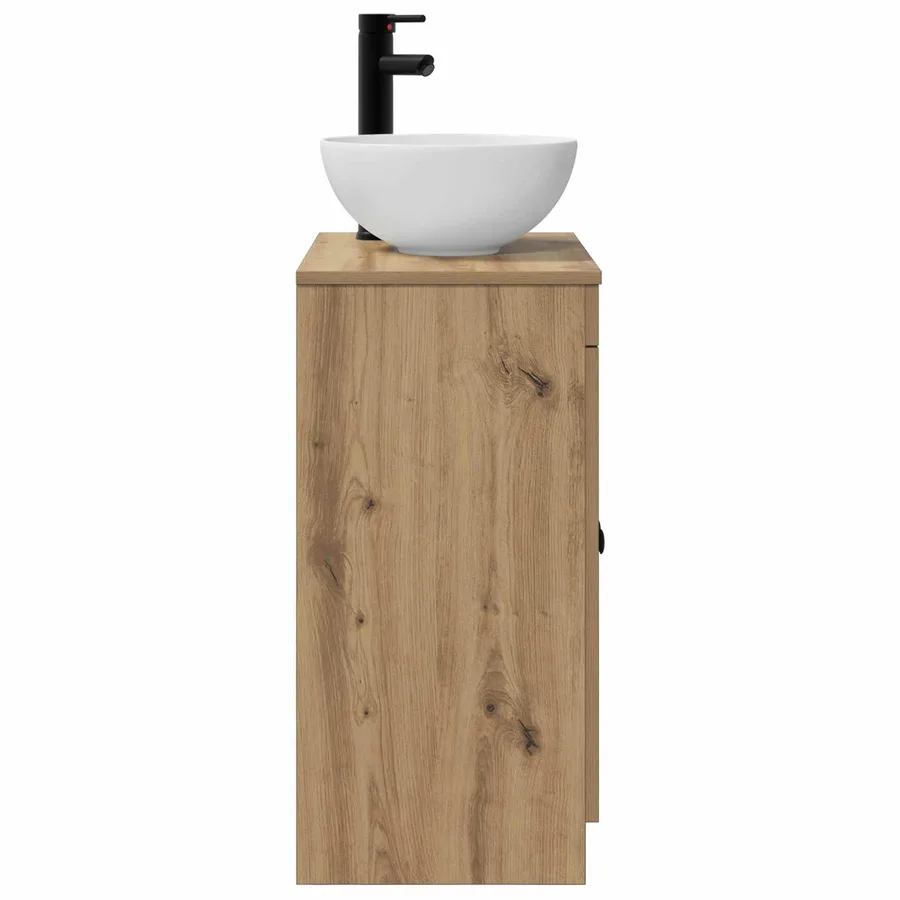 Meuble de salle de bain avec évier Chêne artisanal - 5