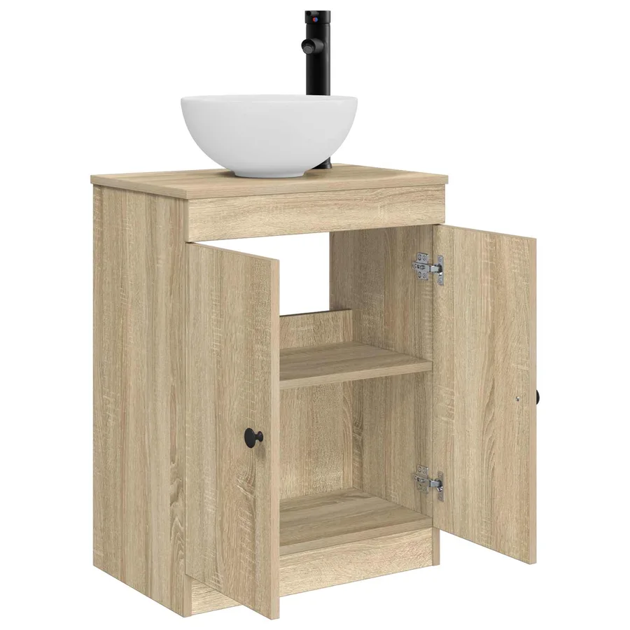 Meuble de salle de bain avec évier Chêne Sonoma 54 x 35 x 83 cm - 4