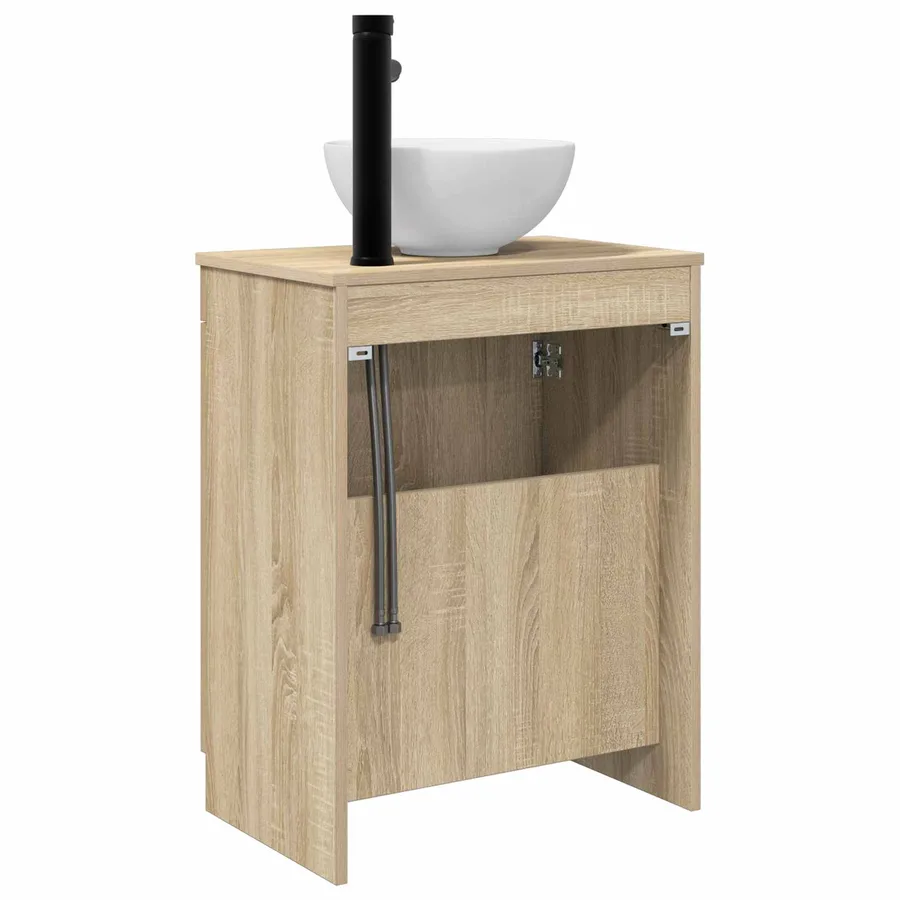 Meuble de salle de bain avec évier Chêne Sonoma 54 x 35 x 83 cm - 6