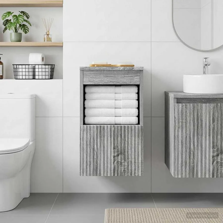 Armoire de salle de bain Sonoma gris 30 x 41 x 50 cm