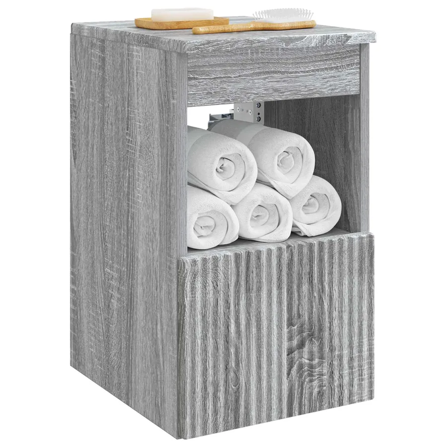 Armoire de salle de bain Sonoma gris 30 x 41 x 50 cm - 3
