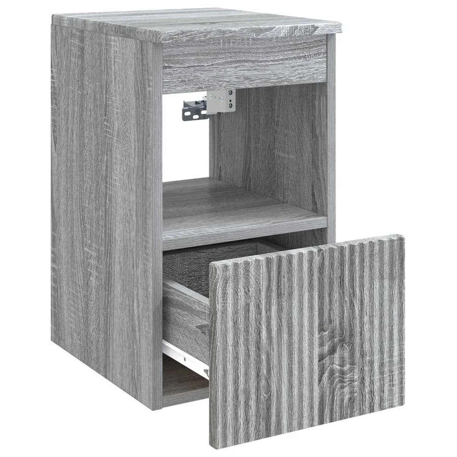 Armoire de salle de bain Sonoma gris 30 x 41 x 50 cm - 5
