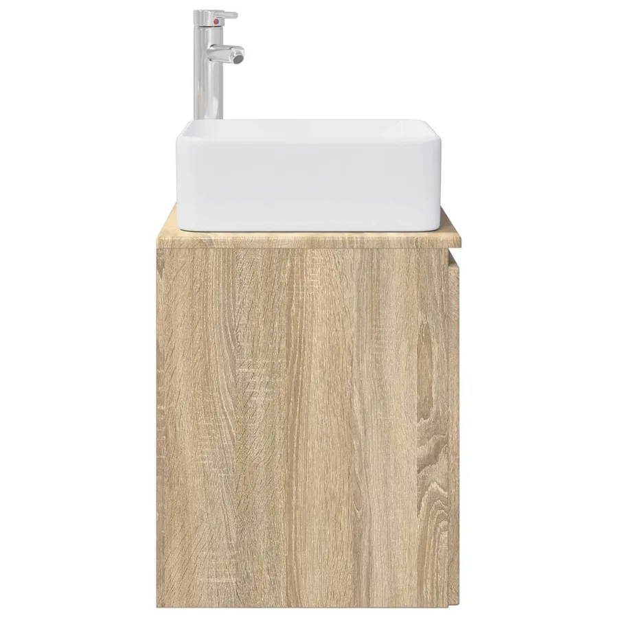 Vanité de lavabo mural Chêne Sonoma 53 x 35 x 63 cm - 4