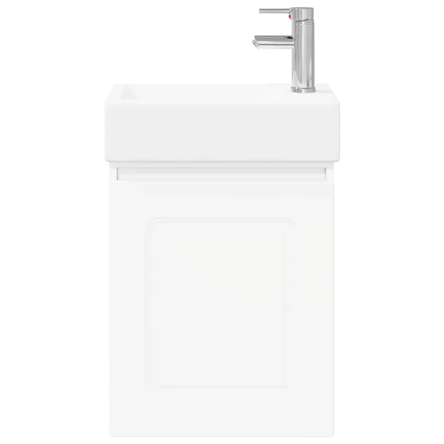 Meuble de salle de bain avec robinet Blanc 45,5 x 22,5 x 84 cm - 5