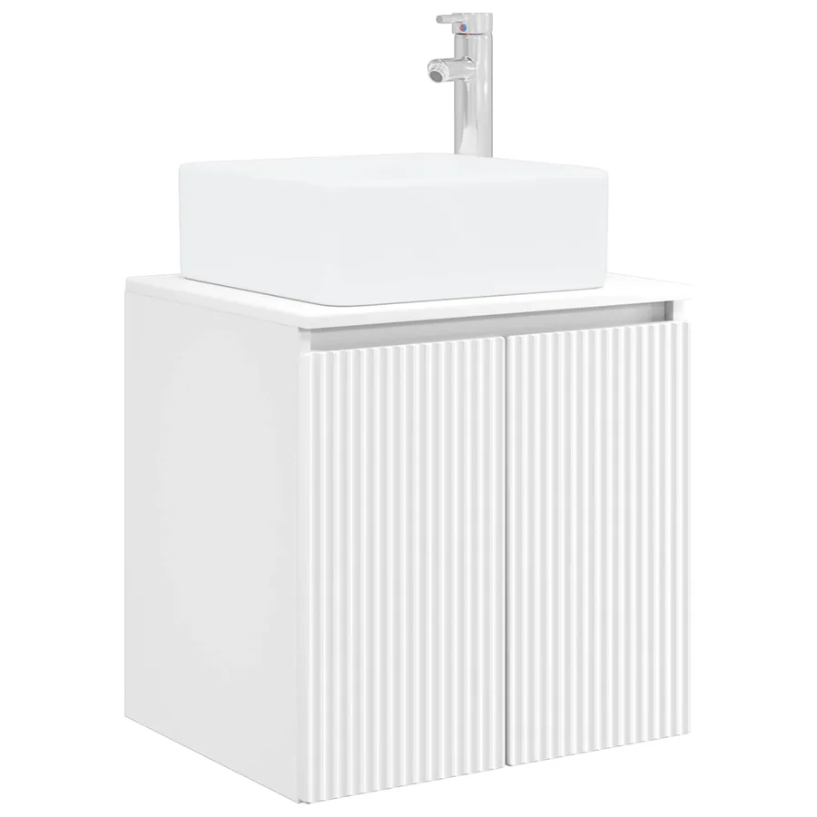 Ensemble de mobilier de salle de bain 6 pcs Blanc - 5