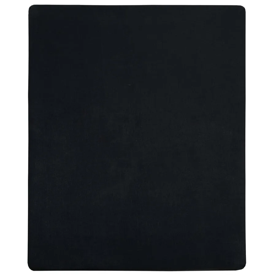 Drap-housse Jersey Noir 140x200 cm Coton - 2