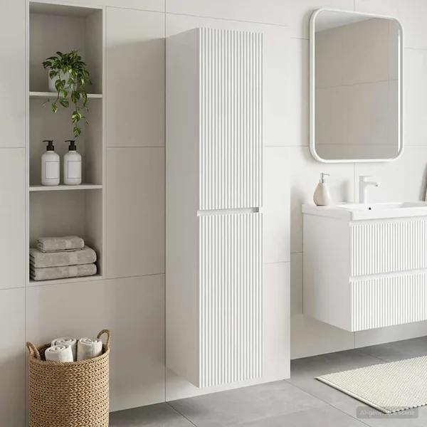 Cabinet de Salle de Bain Mural Blanc brillant