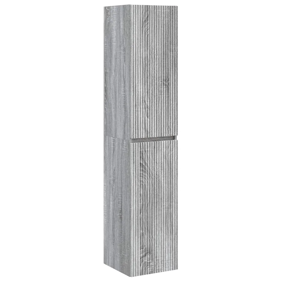 Ensemble de mobilier de salle de bain 6 pcs Sonoma gris - 7