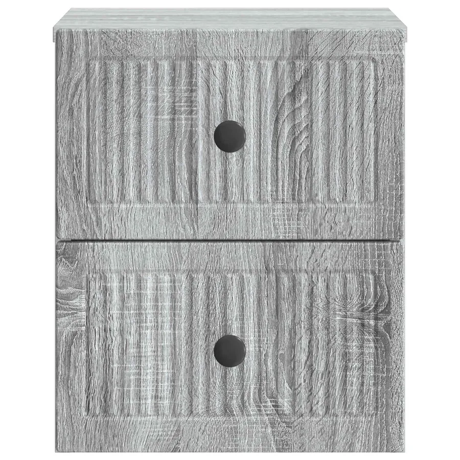 Cabinet de chevet mural Sonoma gris 33 x 34,5 x 40 cm - 5