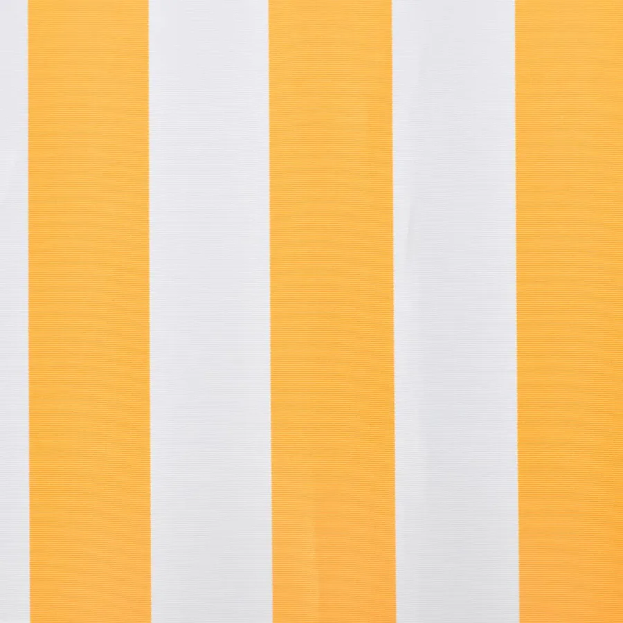 Tissu de remplacement pour auvent orange et blanc 4,5x3 m polyester - 3