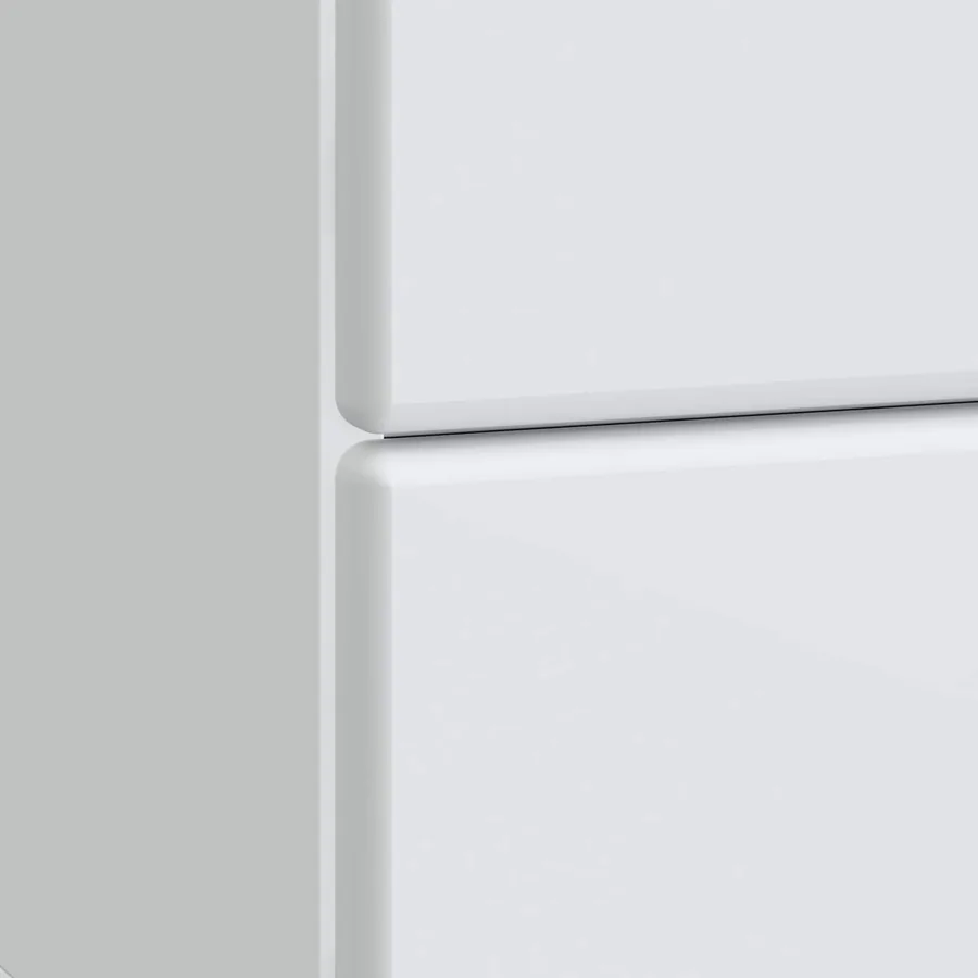 Cabinet de chevet avec tiroir 2 pcs Blanc 43 x 34,5 x 47,5 cm - 8