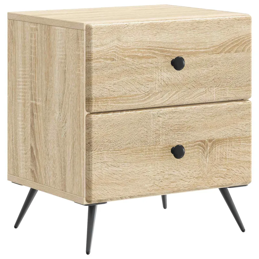 Cabinet de chevet 2 pcs Chêne Sonoma 43 x 34,5 x 47,5 cm - 5