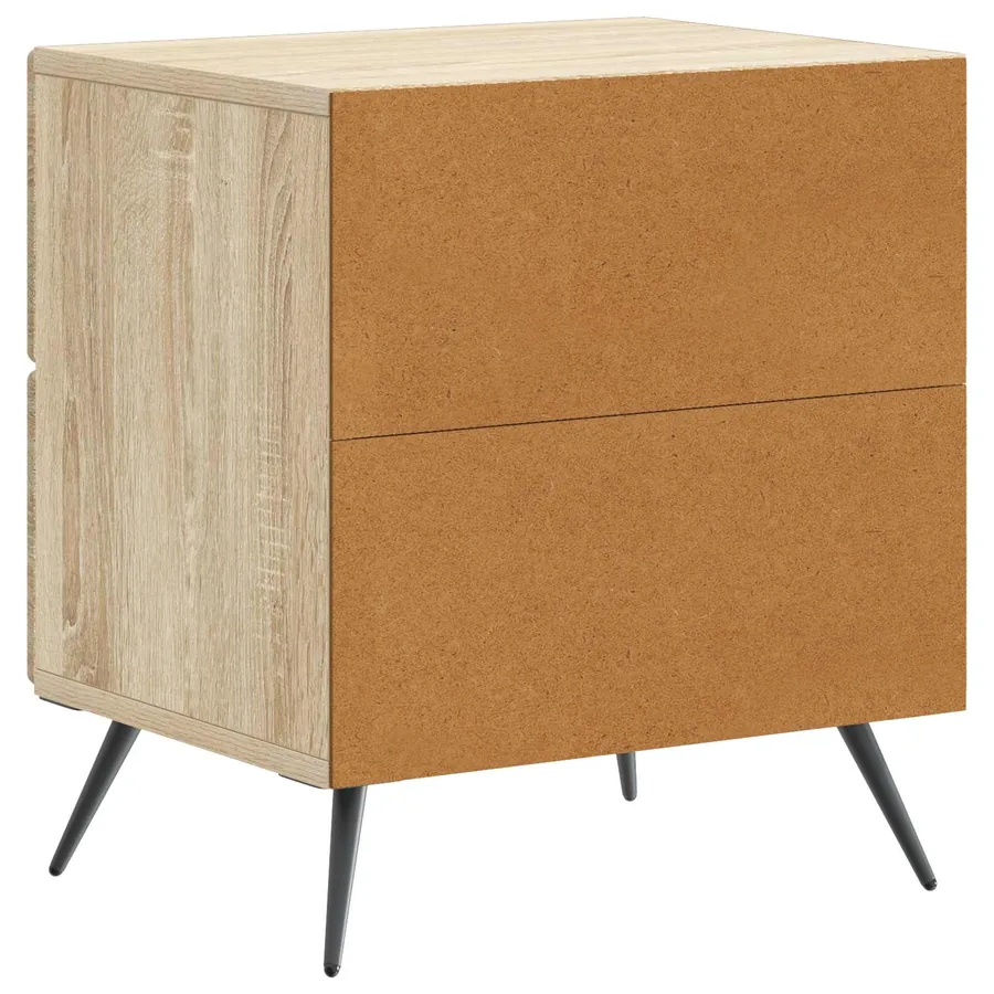 Cabinet de chevet 2 pcs Chêne Sonoma 43 x 34,5 x 47,5 cm - 9