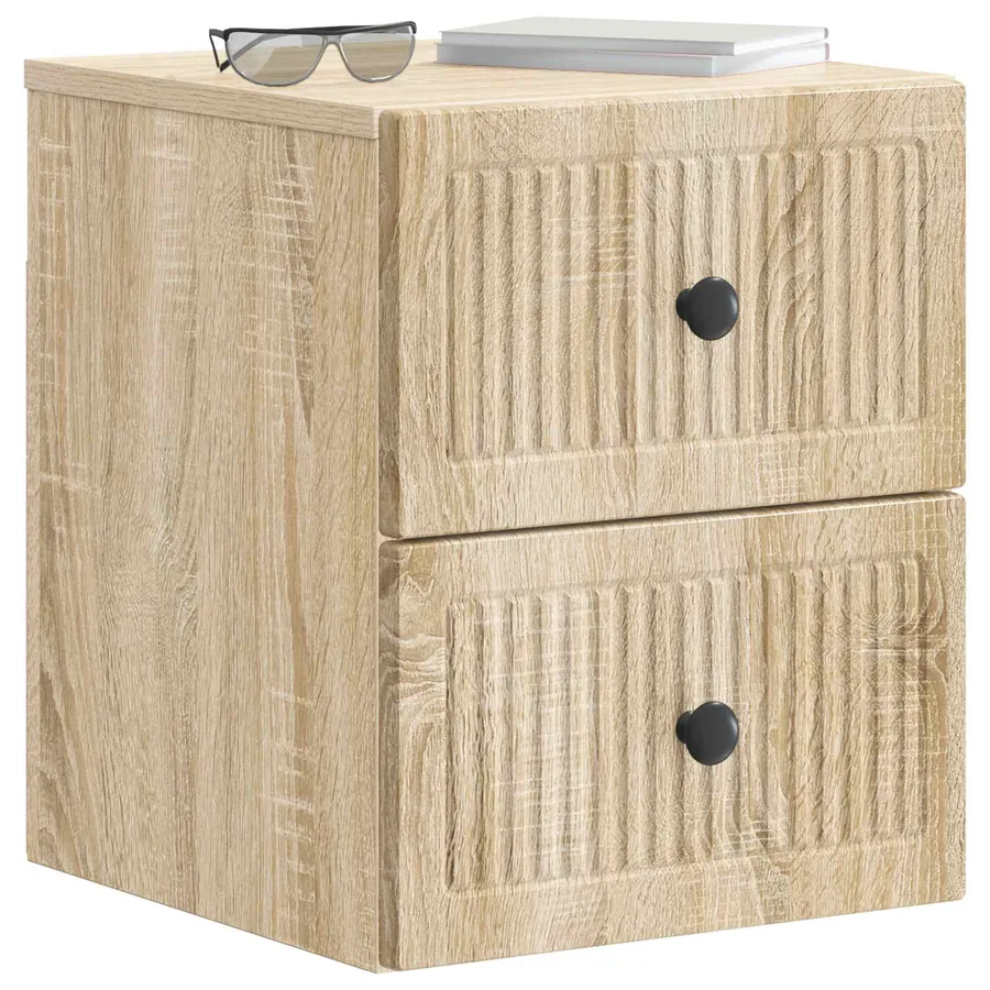 Cabinet de chevet mural Chêne Sonoma 33 x 34,5 x 40 cm - 3