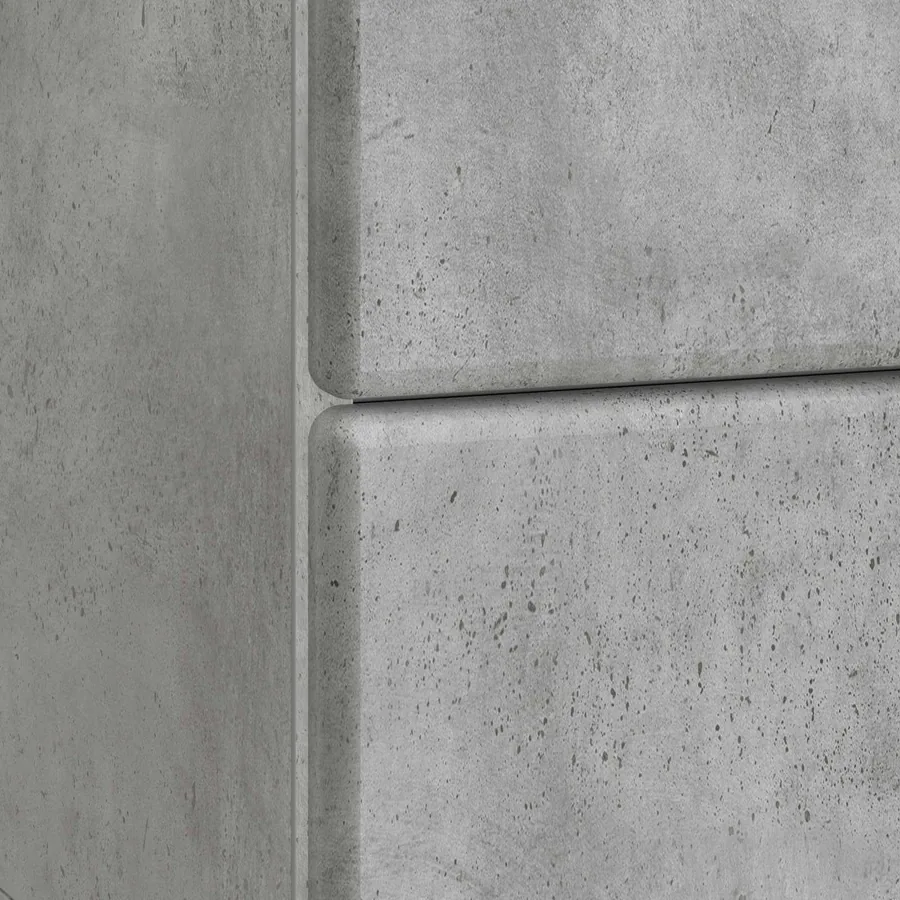 Cabinet de chevet 2 pcs Gris béton 43 x 34,5 x 47,5 cm - 10