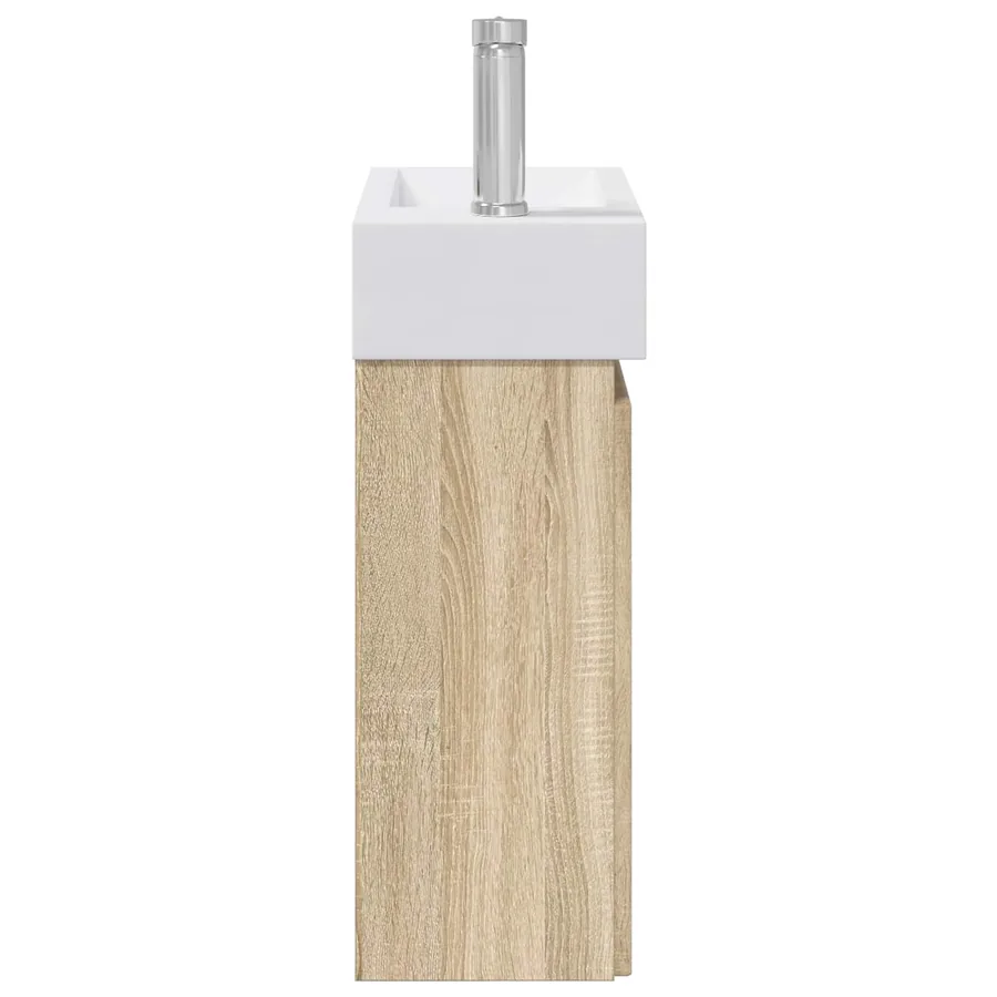 Meuble de salle de bain avec robinet Chêne Sonoma - 6