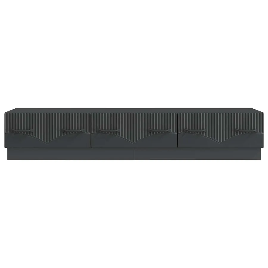 Meuble TV avec tiroir Noir 147 x 34,5 x 27 cm Bois d'ingénierie - 6
