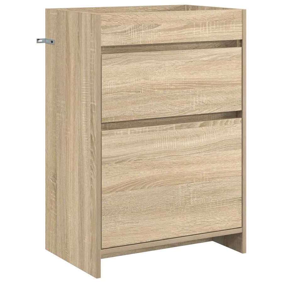Ensemble de mobilier de salle de bain Chêne Sonoma - 4