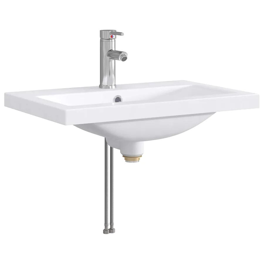 Ensemble de mobilier de salle de bain Chêne Sonoma - 5