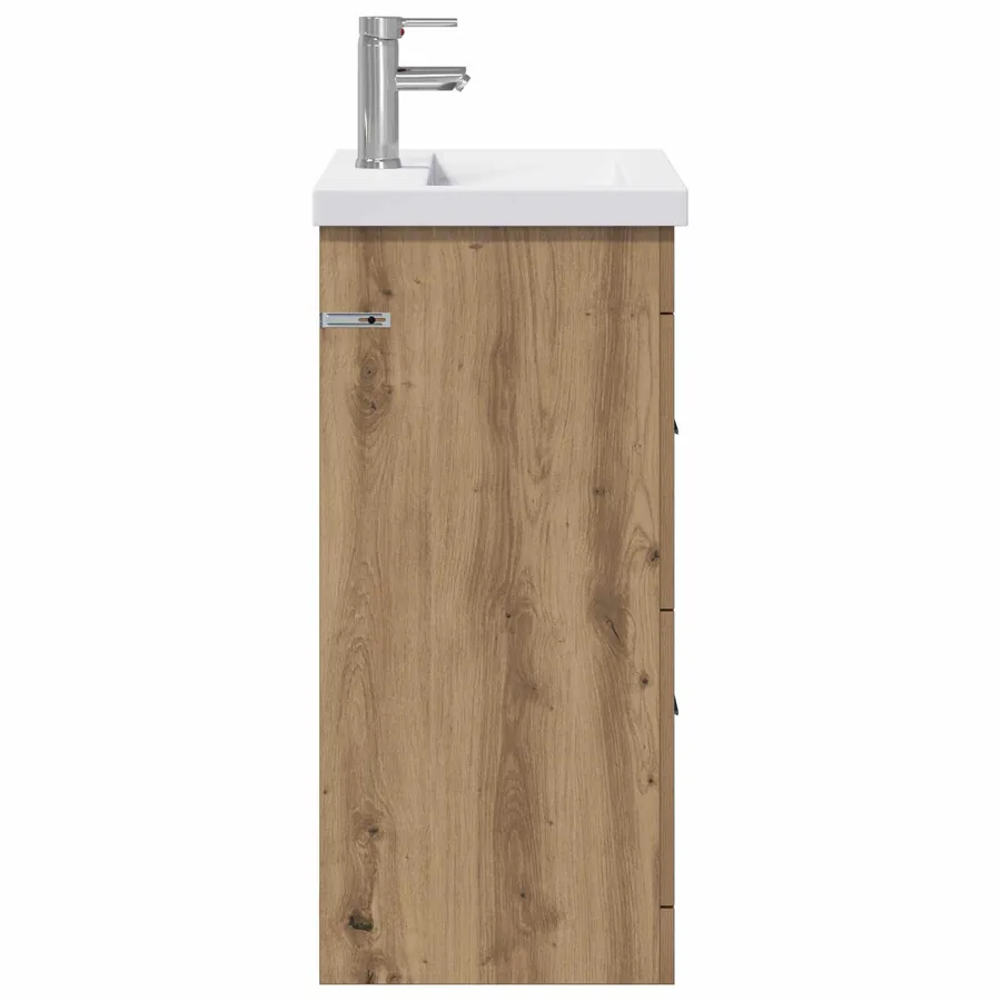 Ensemble de mobilier de salle de bain Chêne artisanal - 6