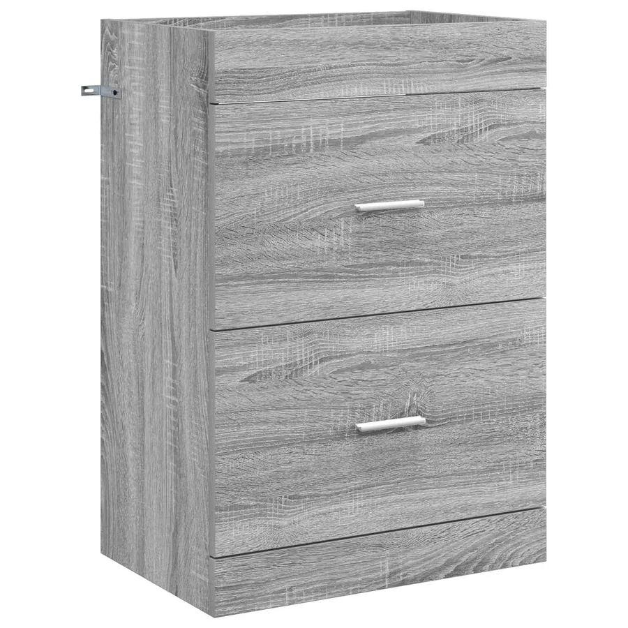 Ensemble de mobilier de salle de bain Sonoma gris - 4