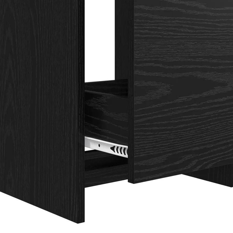 Ensemble de mobilier de salle de bain Chêne noir - 10