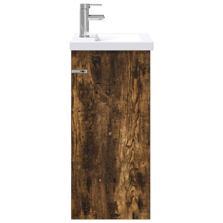 Ensemble de mobilier de salle de bain Chêne fumé - 6