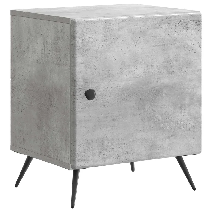 Cabinet de chevet 2 pcs Gris béton 43 x 34,5 x 50 cm - 5