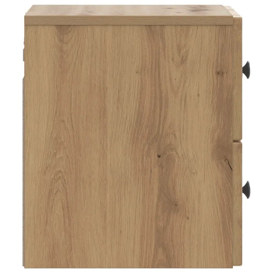 Cabinet de chevet mural Chêne artisanal 33 x 34,5 x 40 cm - 6